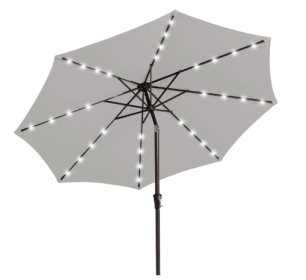 Nix KS All-iron Lamp Beads In The Pillar Umbrella Light Gray