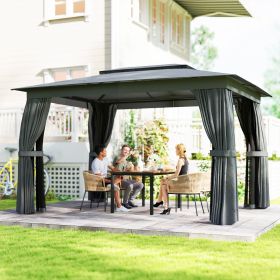 Outdoor Patio Gazebo (Option: Dark gray)